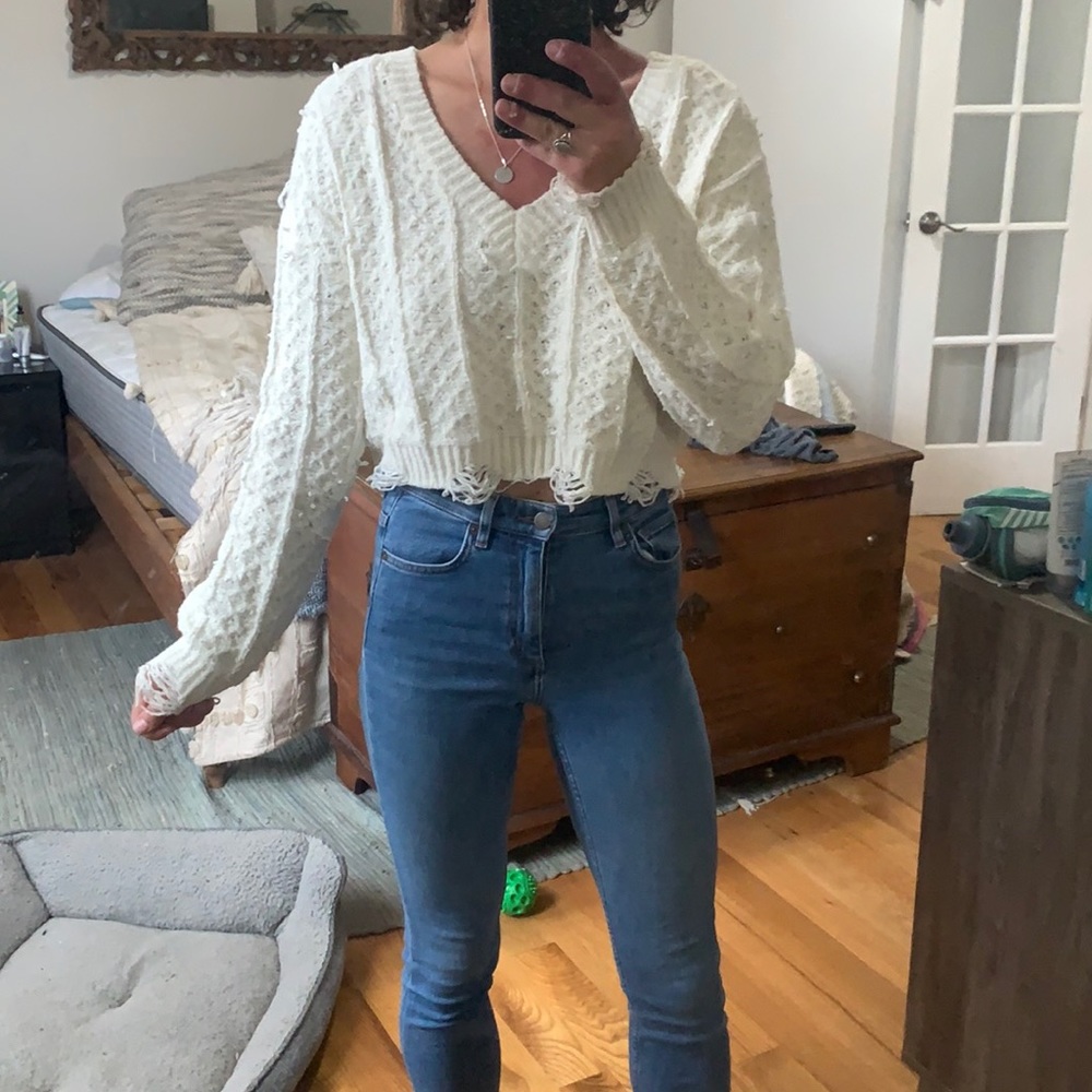 Cream sweater
